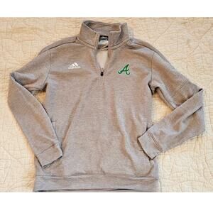 Adidas Alabama Men's Active Crimson Tide Quarter-Zip Pullover Jacket Size L Gray